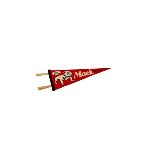 Mack Red Since 1900 9"x27" Oxford Felt Pennant