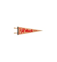 Bulldog Tough Red 1900 9"x27" Oxford Felt Pennant