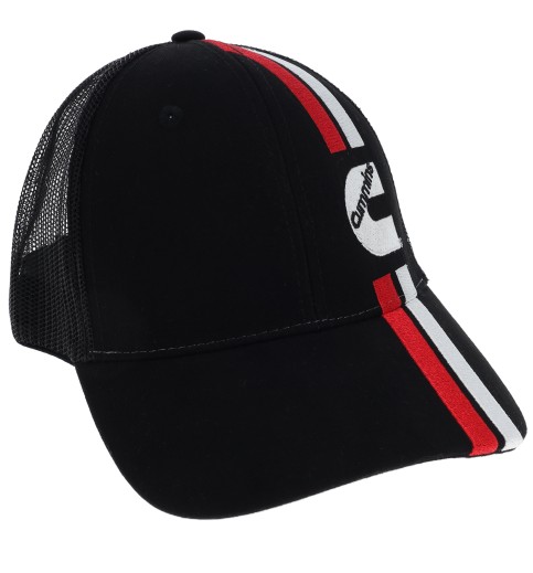 Racing Style Baseball Cap Black