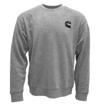 Mens Crewneck Pullover Sweatshirt Gray 2X