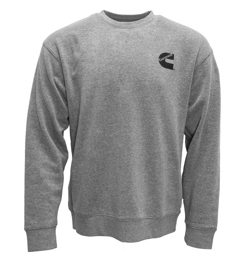 Mens Crewneck Pullover Sweatshirt Gray XL