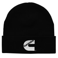 Cuffed Knit Beanie Black
