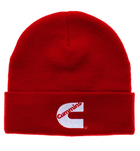 Cuffed Knit Beanie Red Cuffed Knit Beanie Red