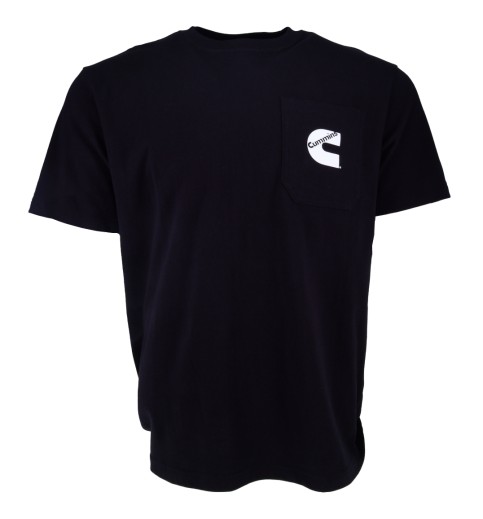 Mens SS Pocket T Shirt Black 2X