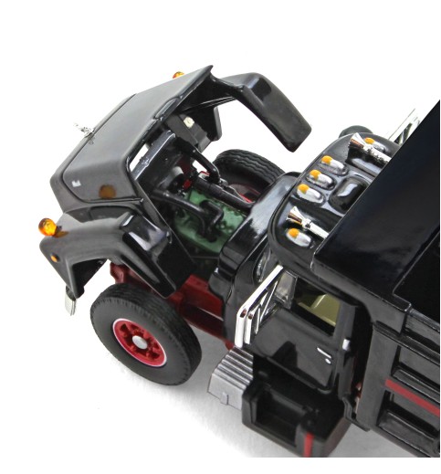 Mack R Model Black & Red Dump Truck Diecast Mack R Model Black & Red Dump Truck Diecast