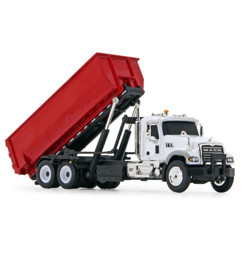 Mack Granite Red & White Rolloff Diecast Mack Granite Red & White Rolloff Diecast