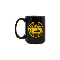 Mack 125th Anniversary Black Enamel Mug