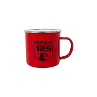 Mack 125th Anniversary Red Enamel Mug