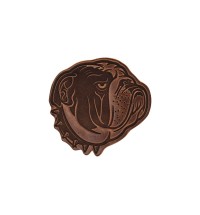 Retro Bulldog Leather Coaster