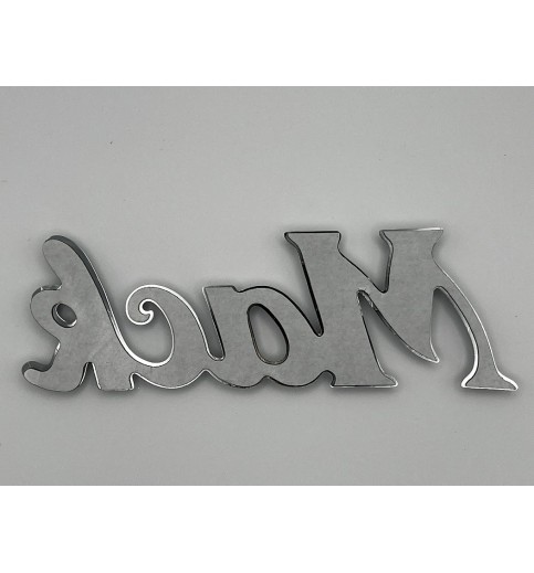 Chrome Mack Script Emblem