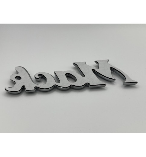Chrome Mack Script Emblem