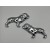 Chrome Half Dog Emblem Set