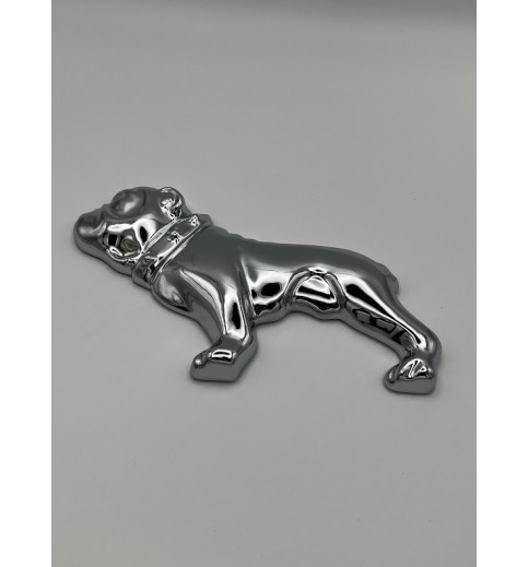 Chrome Half Dog Emblem Set