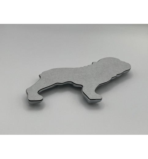Chrome Half Dog Emblem Set