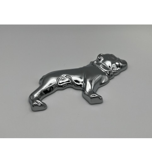 Chrome Half Dog Emblem Set
