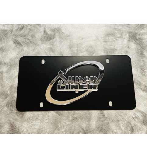 Superliner Black License Plate