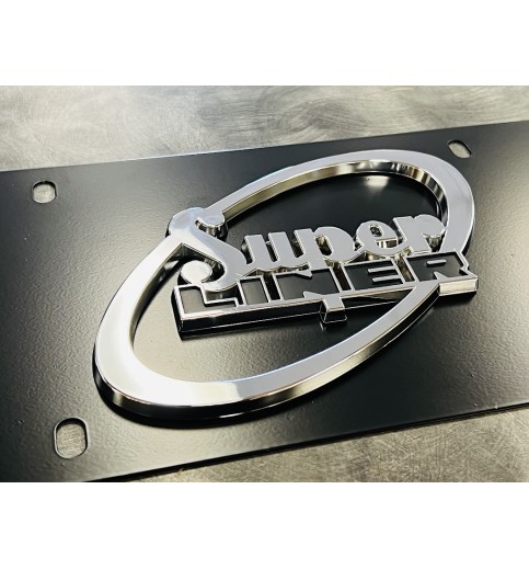 Superliner Black License Plate