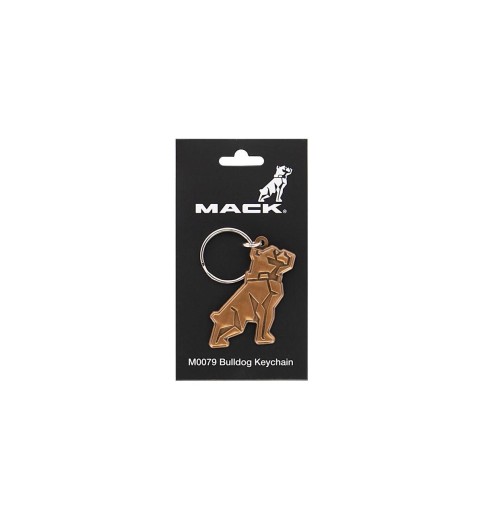 ANTIQUE COPPER BULLDOG KEYCHAIN