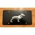 Black Stainless 3D Bulldog License Plate