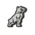 3D Stone Bulldog Paperweight