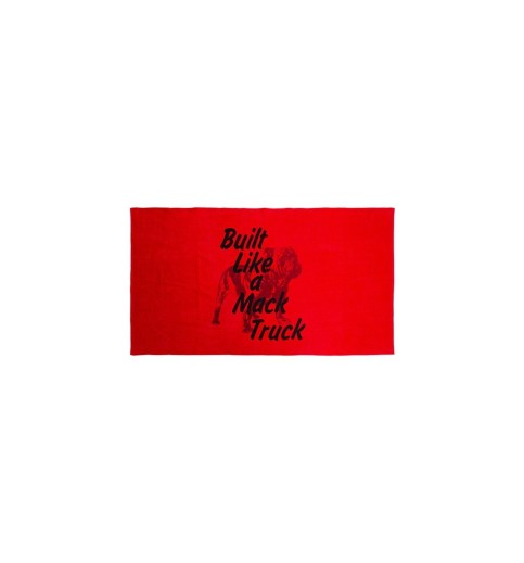 Built Like a Mack Truck Red Beach Towel Built Like a Mack Truck Red Beach Towel