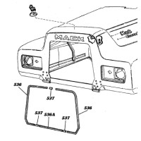 Radiator Opening Side Trim Strip Radiator Opening Side Trim Strip