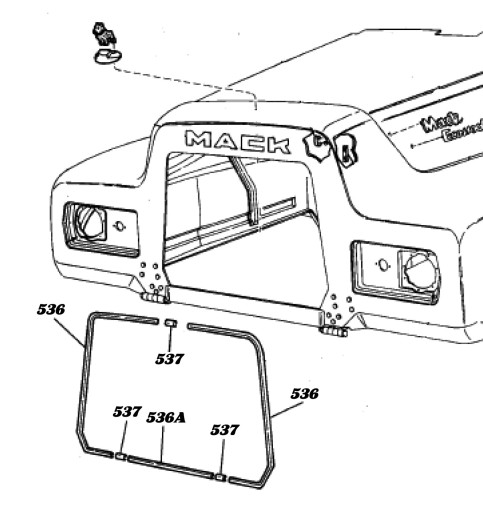 Radiator Opening Side Trim Strip Radiator Opening Side Trim Strip