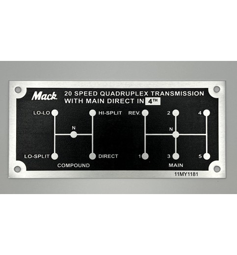 20 Speed Shift Plate