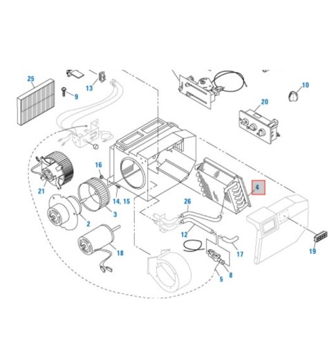 U-Model Heater Core HV212496 U-Model Heater Core HV212496
