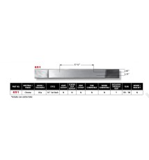 Chrome RD / R Model Channel Bumper Chrome RD / R Model Channel Bumper