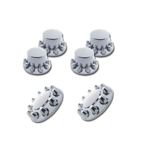 Axle Cover Complete Set Chrome ABS Hub Pilot Axle Cover Complete Set Chrome ABS Hub Pilot