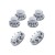 Axle Cover Complete Set Chrome ABS Hub Pilot