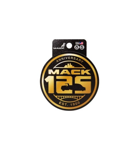 Mack 125th Anniversary 3" Black & Gold Sticker Mack 125th Anniversary 3" Black & Gold Sticker