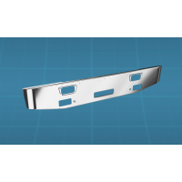 Superliner II Chrome Bumper with Light Hole Cutouts Superliner II Chrome Bumper with Light Hole Cutouts