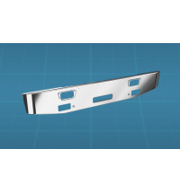 Superliner II Chrome Bumper with Light Hole Cutouts