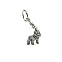 Silver Hood Ornament Keychain