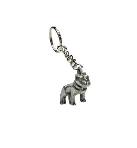 Silver Hood Ornament Keychain