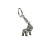 Silver Hood Ornament Keychain