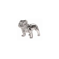 Silver Bulldog Lapel Pin Silver Bulldog Lapel Pin