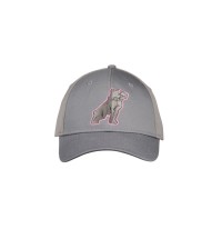 Ladies Bulldog Gray And Pink Cap