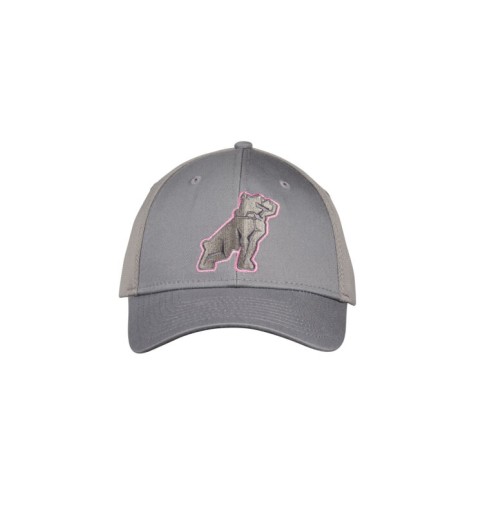Ladies Bulldog Gray And Pink Cap