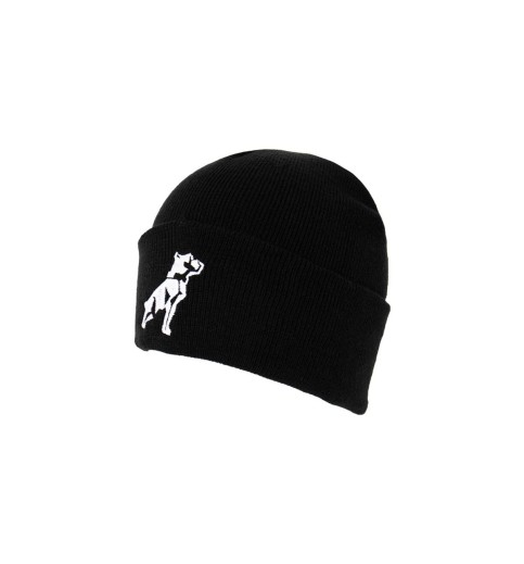 Black Mack Bulldog Knit Beanie