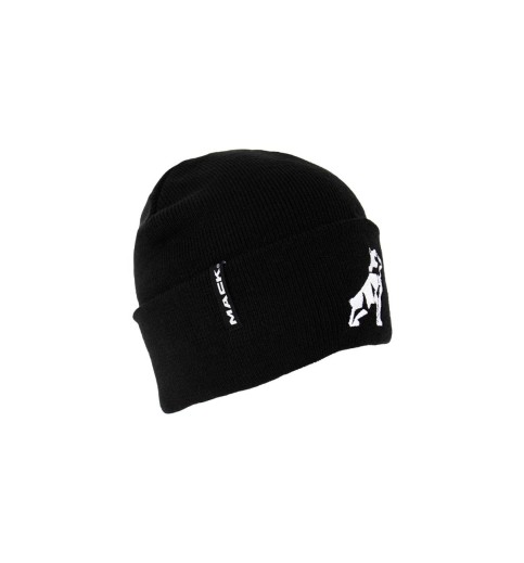 Black Mack Bulldog Knit Beanie