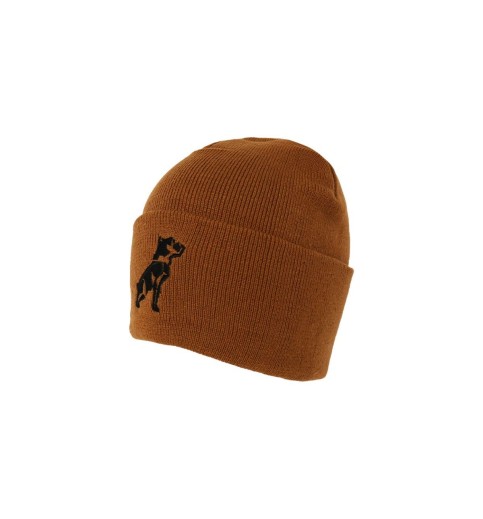 Brown Duck Mack Bulldog Knit Beanie