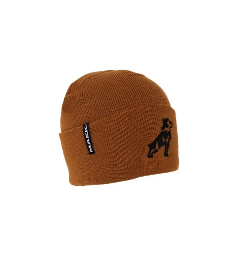 Brown Duck Mack Bulldog Knit Beanie