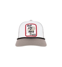 Grey Built Like A Mack Truck Snapback Cap