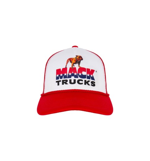 Red Mack 70's Retro Foam Trucker Cap Red Mack 70's Retro Foam Trucker Cap