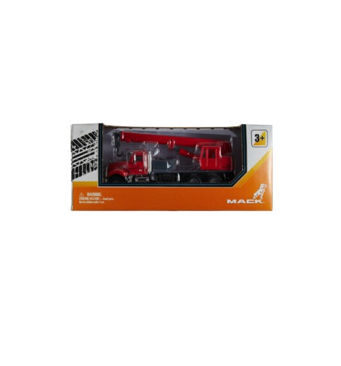 Kids Mack Toy Red Crane Truck