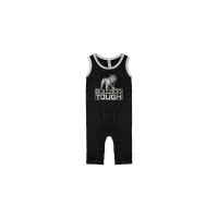 Smoke Melange Bulldog Tough Onesie