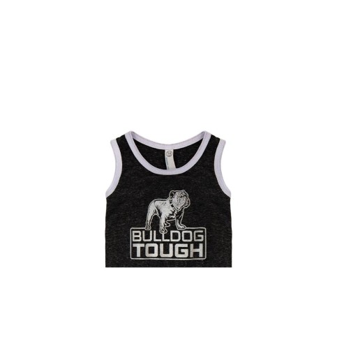 Smoke Melange Bulldog Tough Onesie Smoke Melange Bulldog Tough Onesie